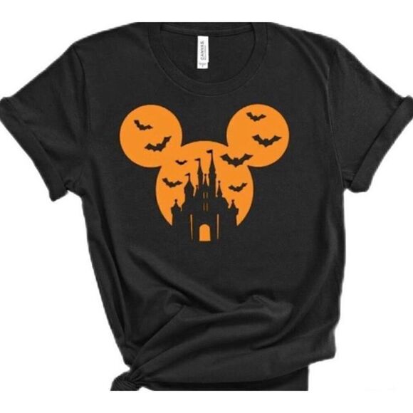 UNBRANDED MICKEY DISNEY EAR HALLOWEEN TEE - L Sz S - NWT. Cotton/Poly Blend. - Picture 11 of 11
